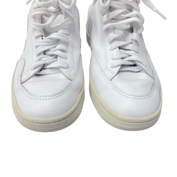 Veja White Sneakers with Purple and Teal Details - Picture 8 of 10